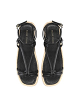 Women's Plain Espadrille Sandals,Black
