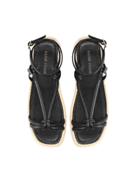 Women's Plain Espadrille Sandals,Black