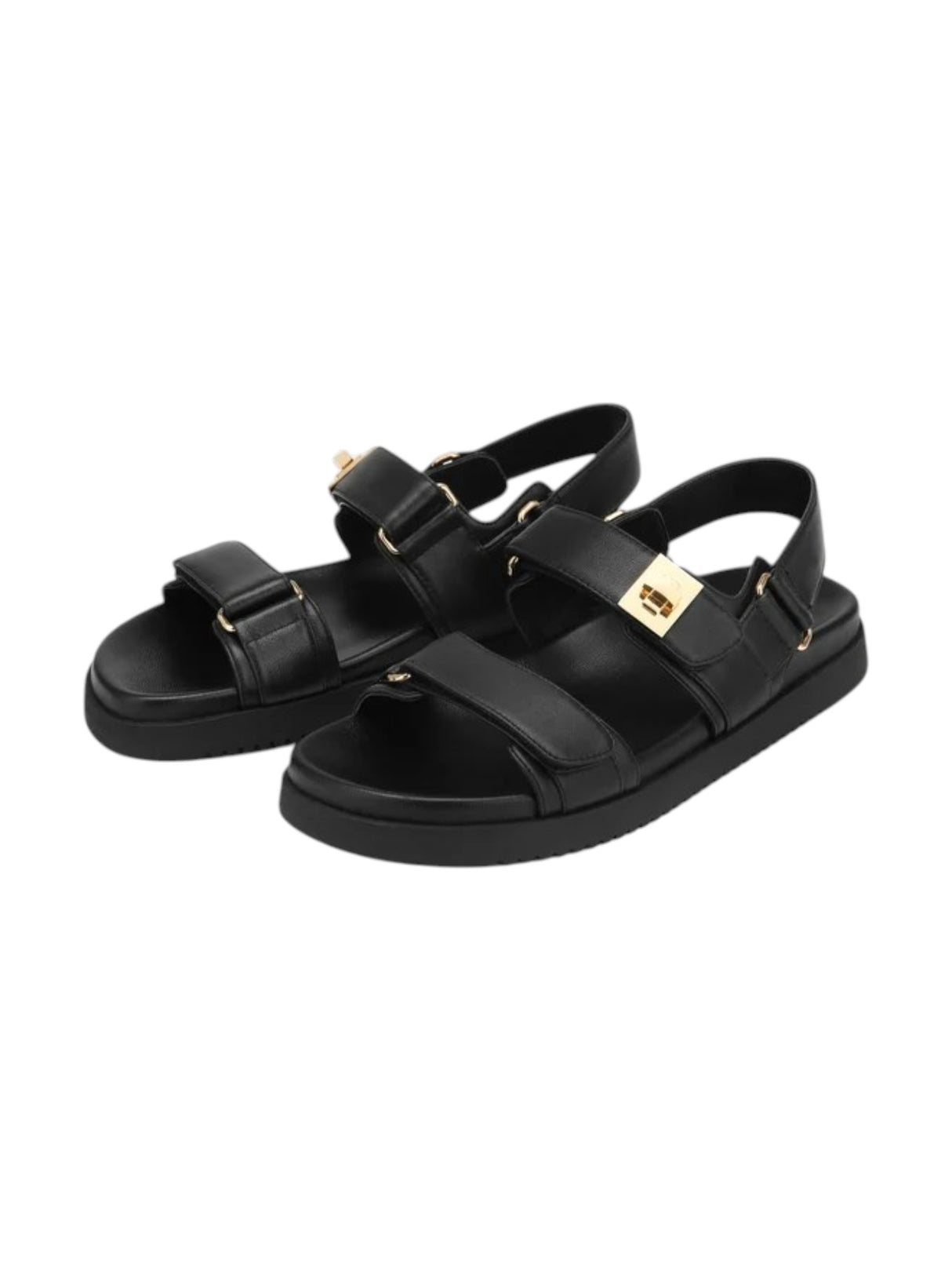 Womwn's Plain Sandals,Black