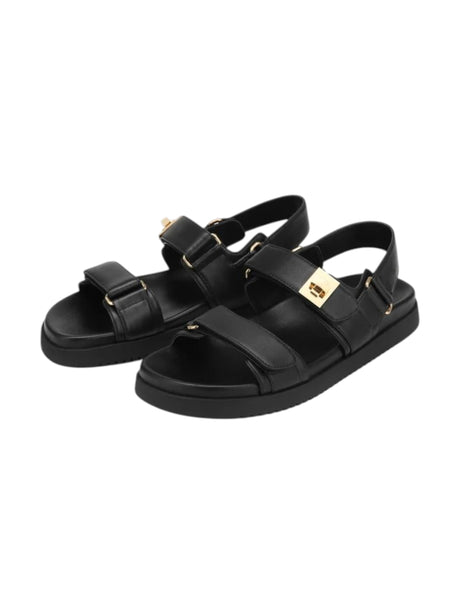 Womwn's Plain Sandals,Black