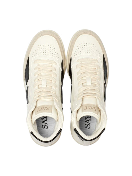 Kids Boy's Logo Patched Shoes High Top,Off White