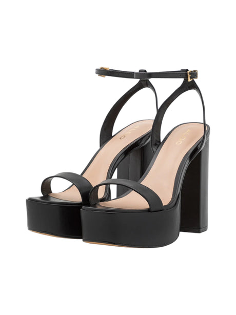 Women's Plain Heeled Shoes,Black