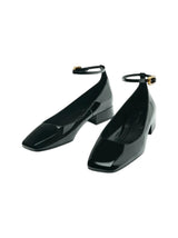 Women's Plain Bellorinas With Buckled Strap,Black