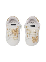 Kids Girl's Plain Shoes With Charm Bycast,White