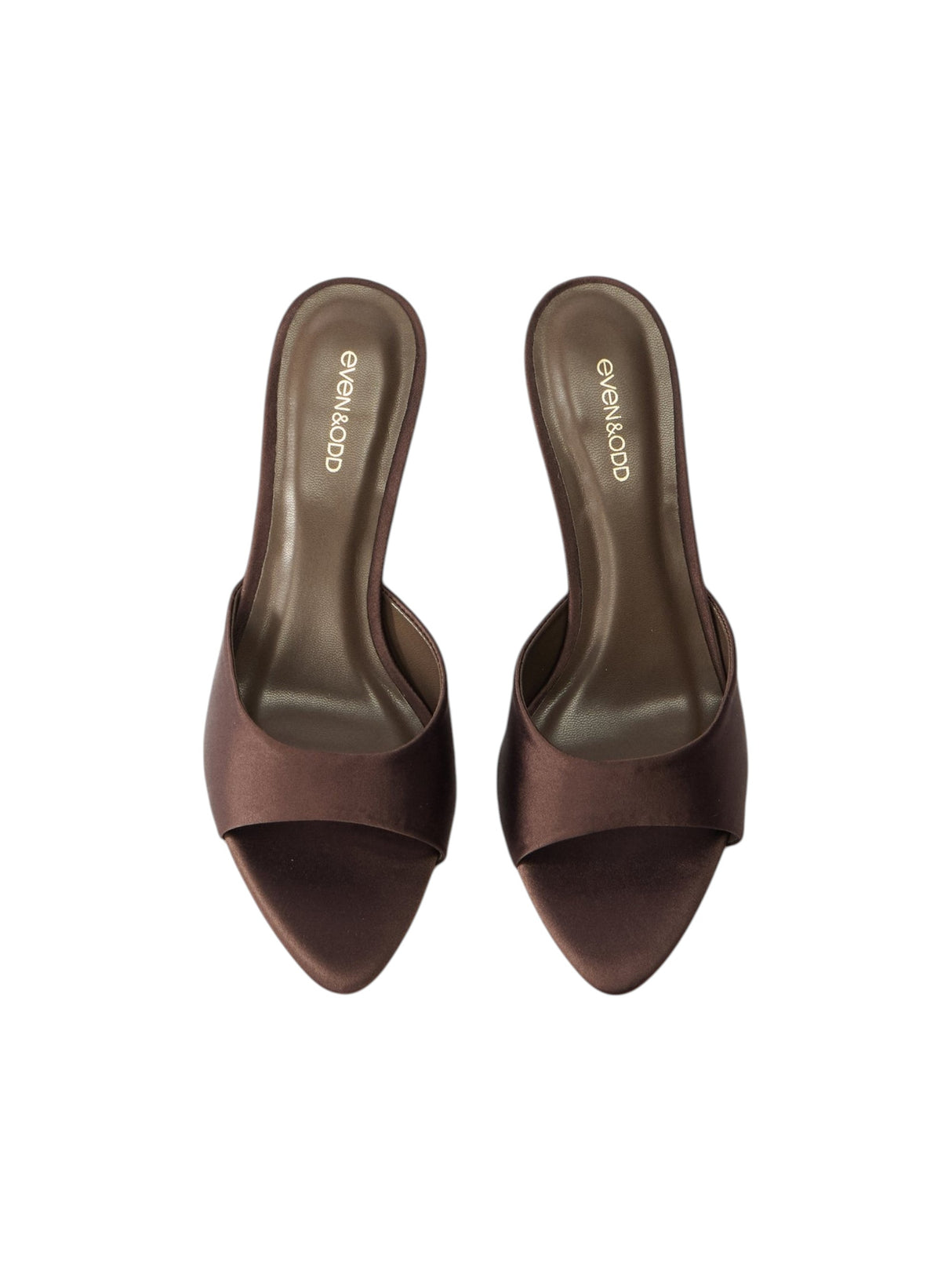 Women's Plain Heeled Shoes,Dark Brown