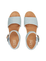Women's Plain Denim Sandals,Light Blue