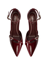 Women's Plain Heeled Shoes,Maroon