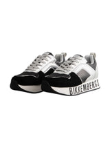 Women's Logo Patched Shoes,Black/Silver