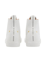 Women's Plain Shoes High Top,White