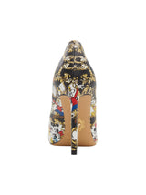 Women's Printed Heeled Shoes,Multi