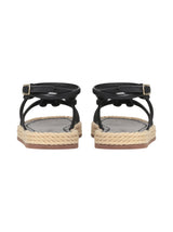 Women's Plain Espadrille Sandals,Black