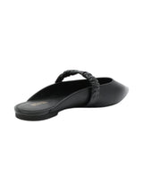 Women's Plain Raleigh Flex Flats Shoes,Black