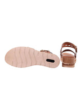 Women's Textured Sandals,Brown