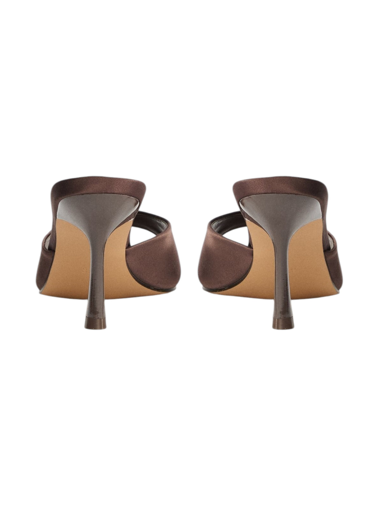 Women's Plain Heeled Shoes,Dark Brown