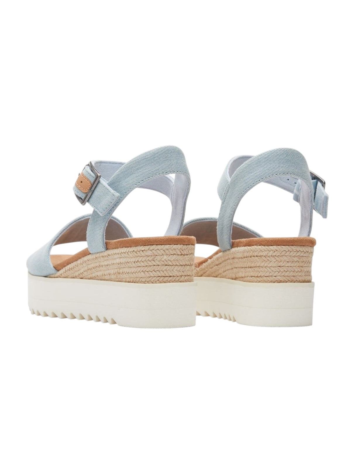 Women's Plain Denim Sandals,Light Blue