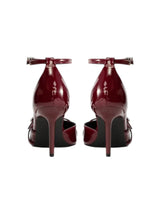 Women's Plain Heeled Shoes,Maroon