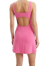 Women's Plain Dress,Pink