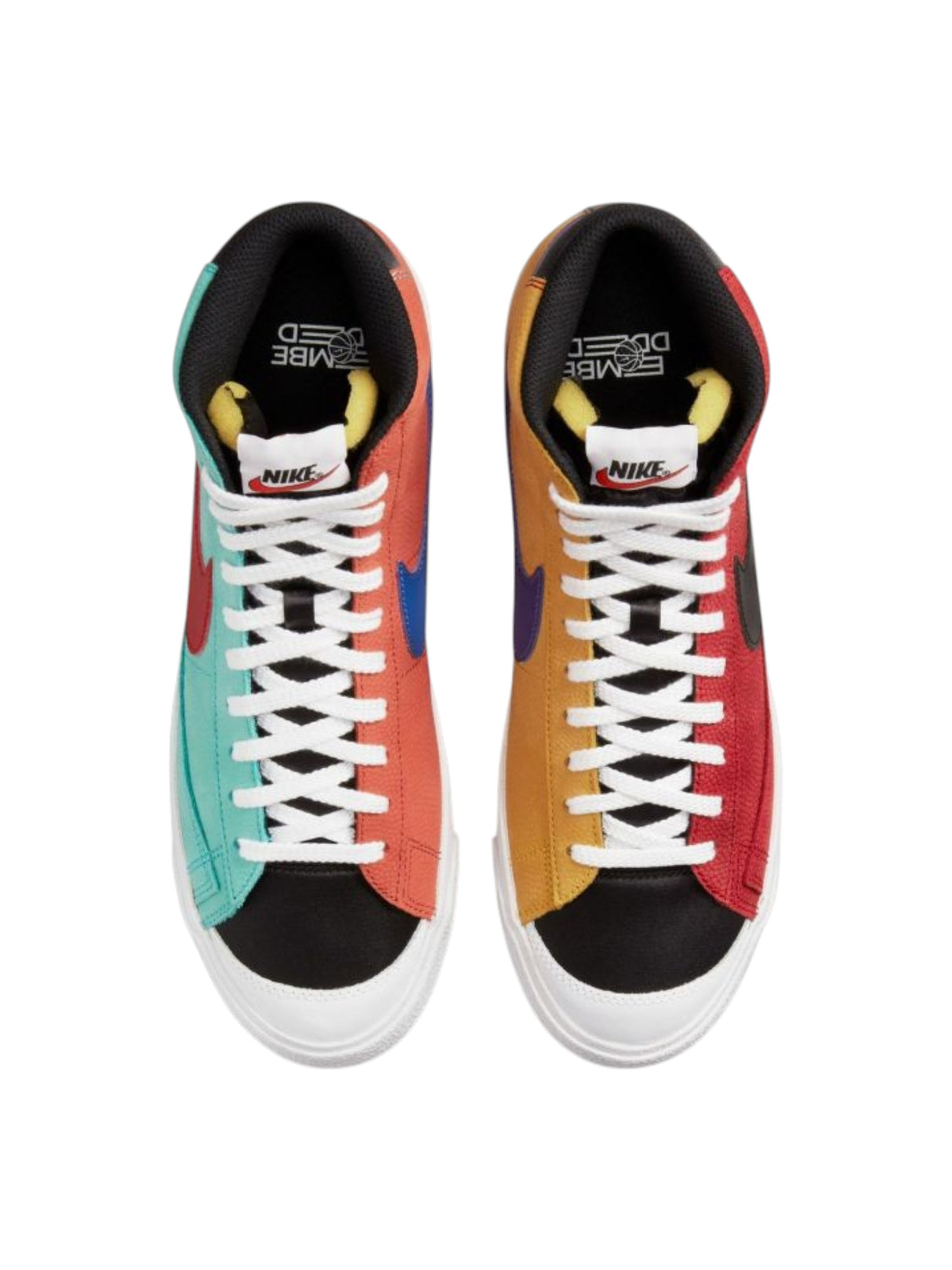 Mid '77 EMB 'WNBA' Men's Colorblocked High Top Shoes,Multi