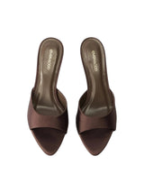 Women's Plain Heeled Shoes,Dark Brown