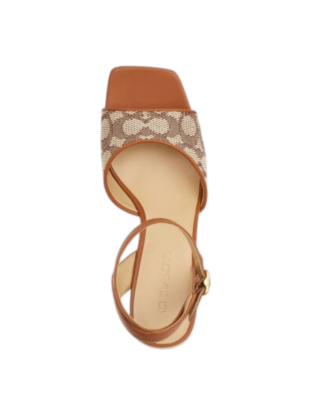 Women's Logo Patched Sandals,Brown