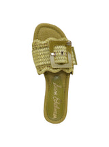 Women's Textured Slippers,Green