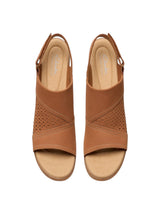 Women's Textured Sandals,Brown