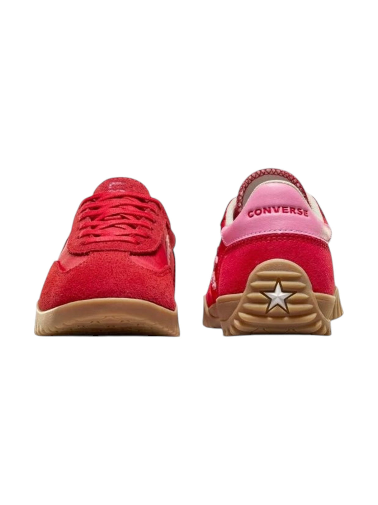 Men's Logo Patched Shoes,Red