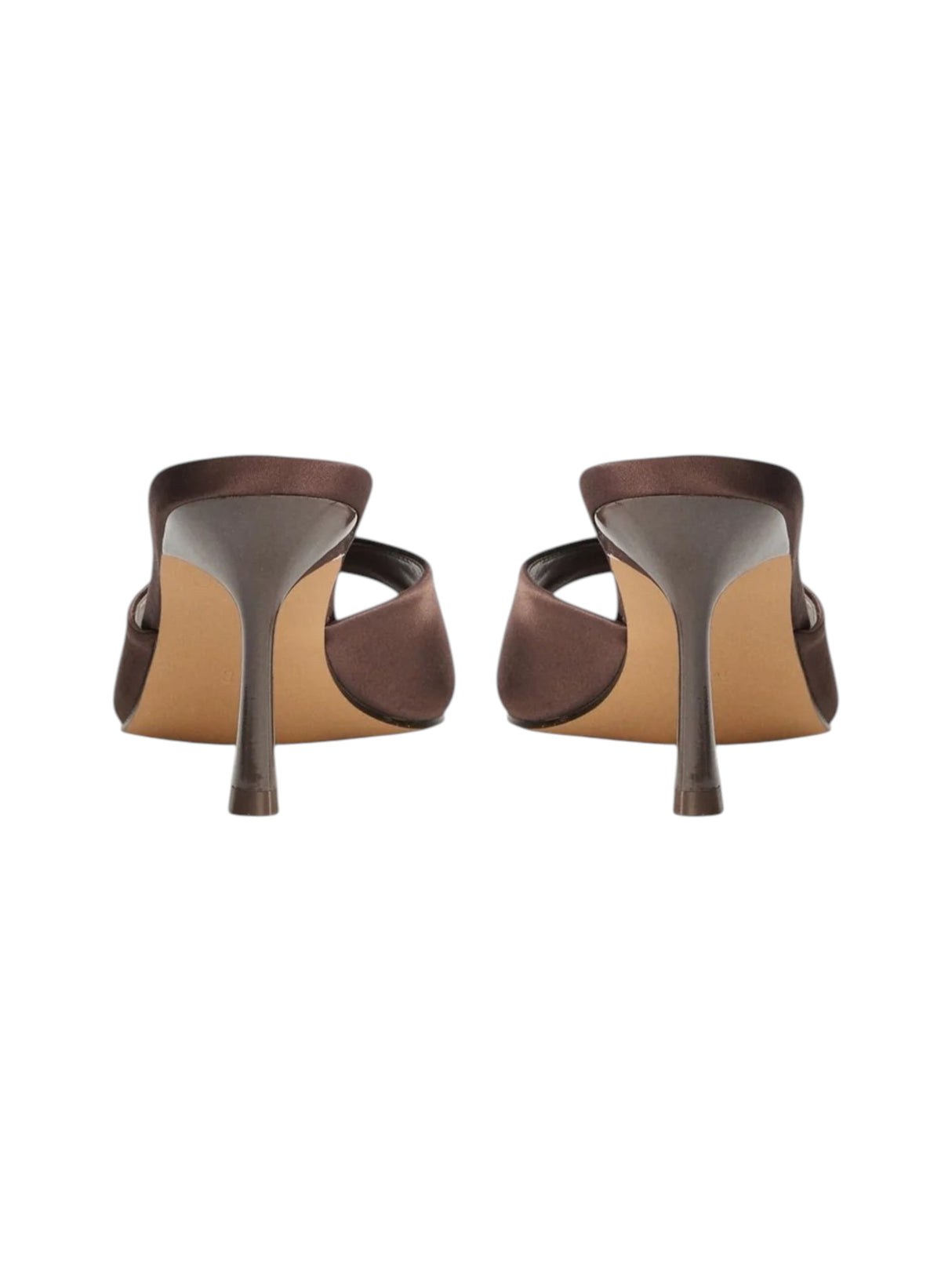Women's Plain Heeled Shoes,Dark Brown