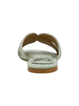 Women's Textured Slippers,Mint Green