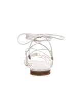 Women's Plain Kharmaa Lace-up Sandals,White