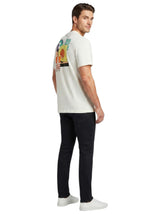 Men's Printed Sport Top,White
