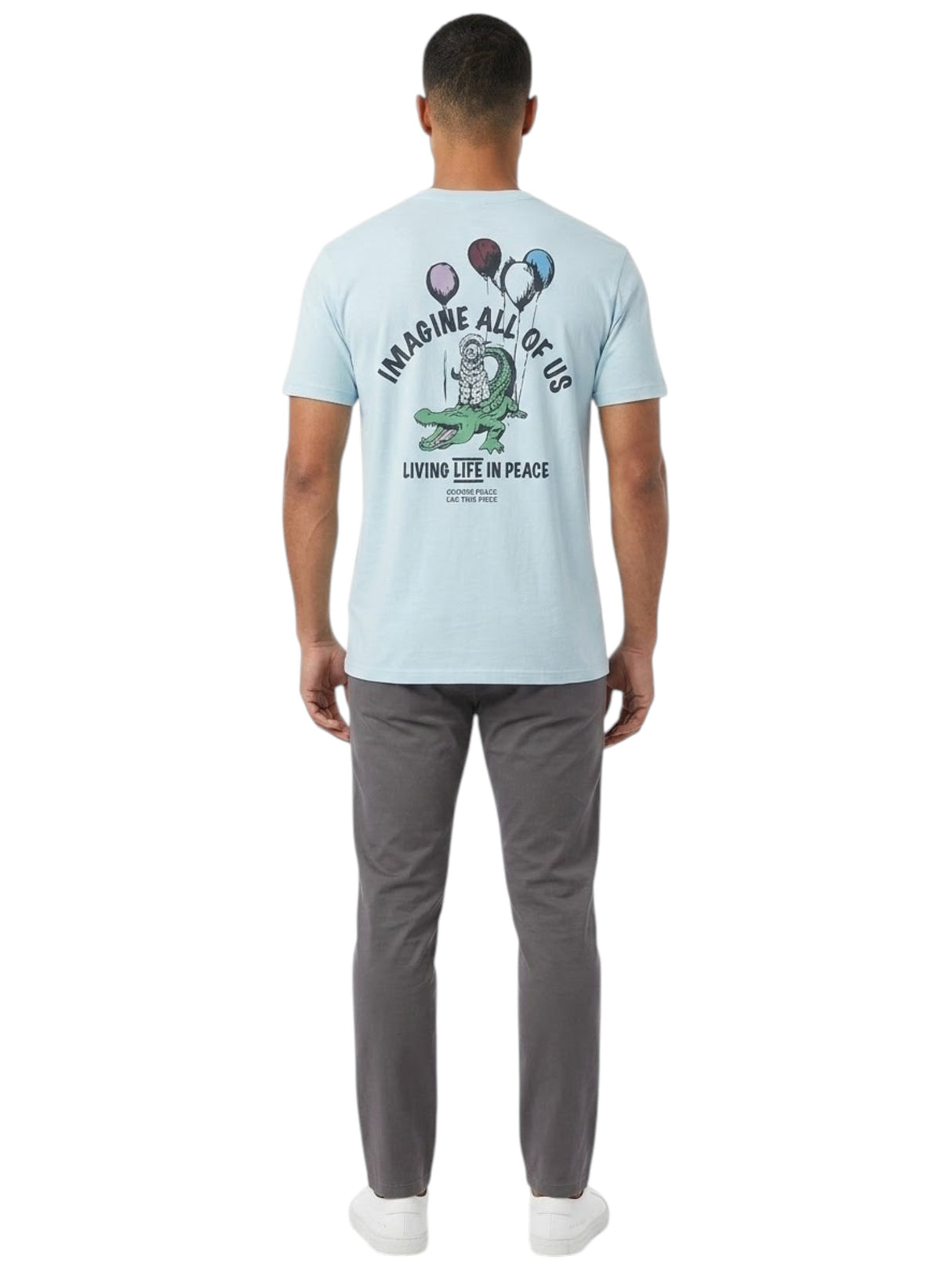 Men's Printed Top,Blue