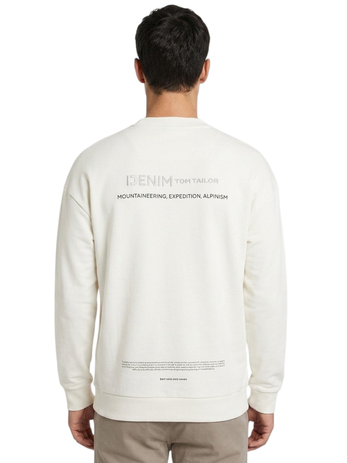 Men's Brand Logo Printed Sweaters,Light Beige