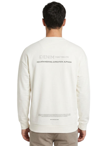 Men's Brand Logo Printed Sweaters,Light Beige