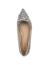 Women's Embellished Bellorinas,Silver