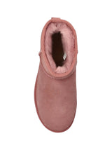 Women's Plain Classic Mini Ankle Boots,Pink