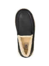 Men's Plain Ascot Warp Shoes,Black