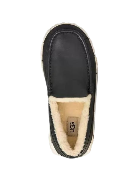 Men's Plain Ascot Warp Shoes,Black