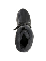 Women's Plain Brisky Winter Ankle Boots With Faux Fur Inside,Black