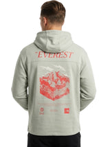 Men's Printed Hoodies Back,Dusty Olive