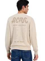 Men's Brand Logo Printed Sweater,Beige