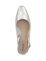 Women's Plain kitten Heeled Shoes,Silver