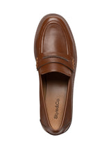 Women's Plain Loafer Flats Shoes,Brown