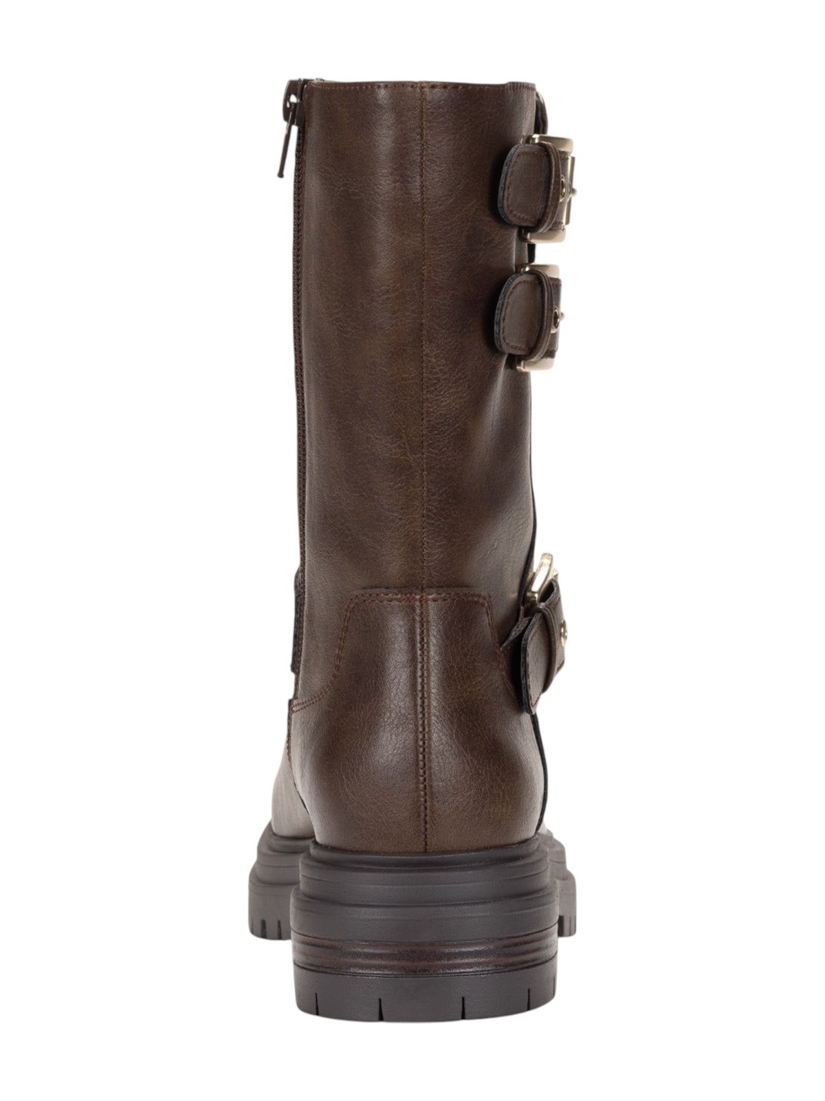 Women's Plain Engineer Ankle Boots,Brown