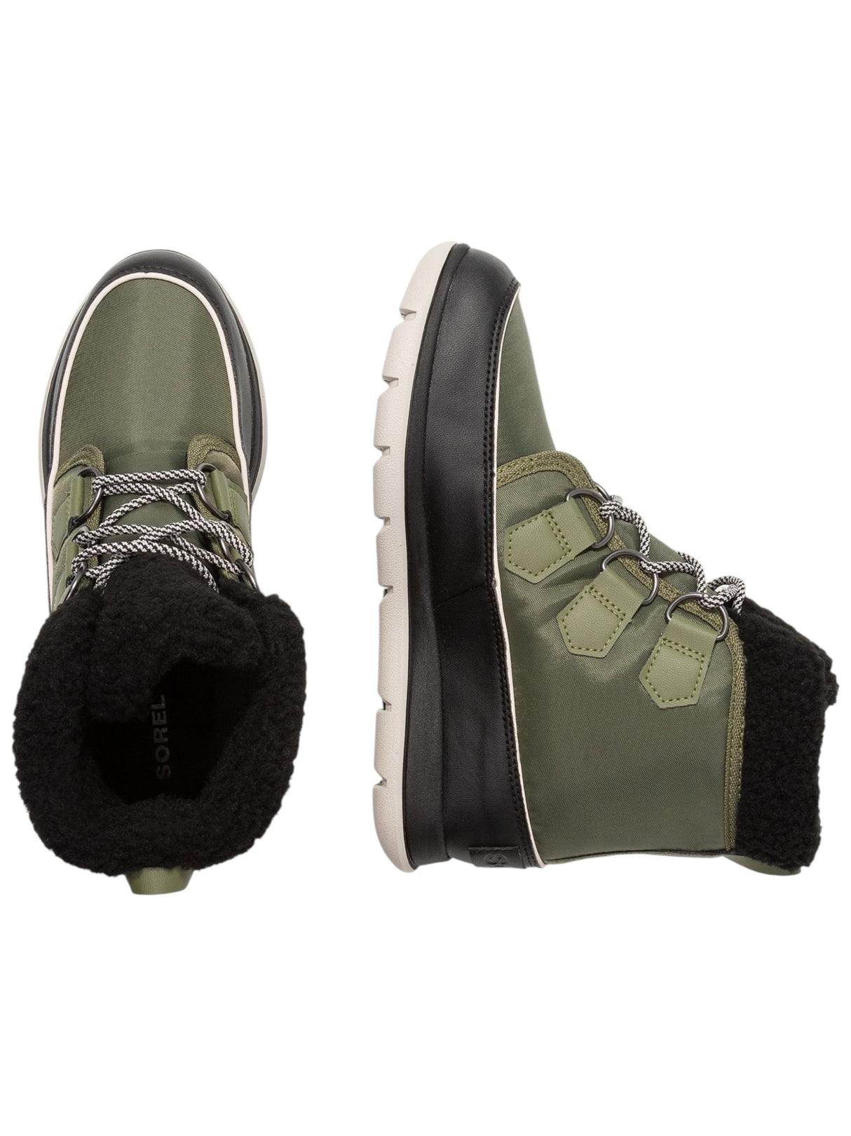 Women's Plain Faux Fur Inside Walking Boots,Olive