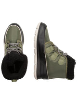Women's Plain Faux Fur Inside Walking Boots,Olive