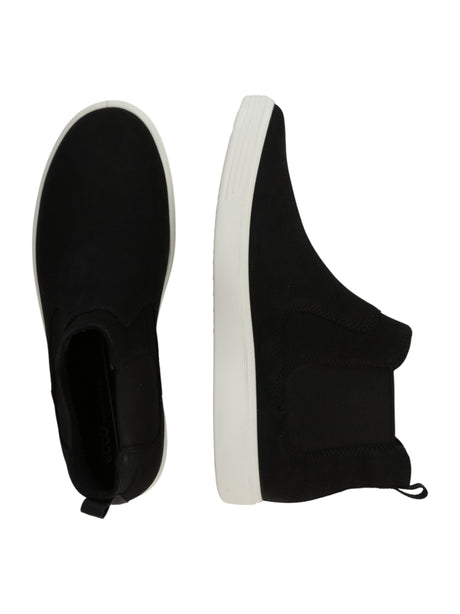Women's Textured High Top Shoes,Black