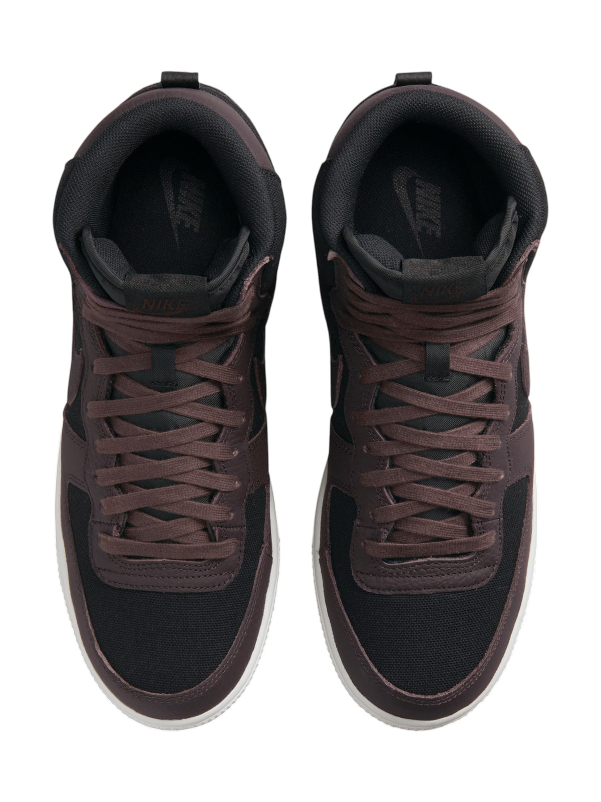 Kids Boy's Logo Patched High Top Shoes,Dark Brown/Black