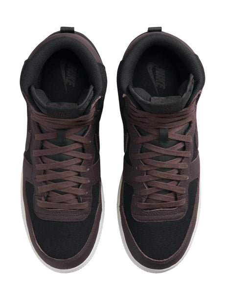 Kids Boy's Logo Patched High Top Shoes,Dark Brown/Black
