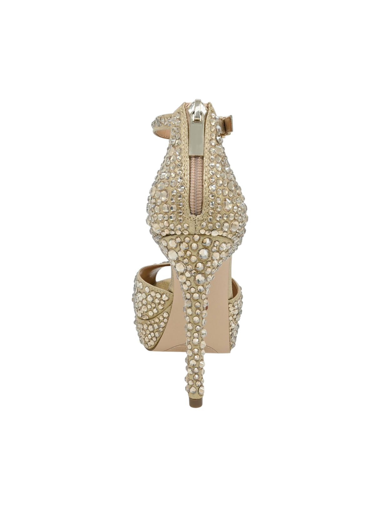 Women's Chacey Bling Pumps Sparkling Stone Heeled Shoes,Gold